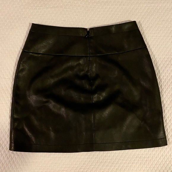 BCBGMaxazria Vegan Leather Mini Skirt - Picture 6 of 8